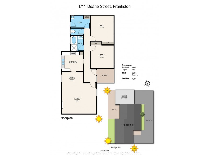 1/11-13 Deane Street, Frankston VIC 3199 Floorplan