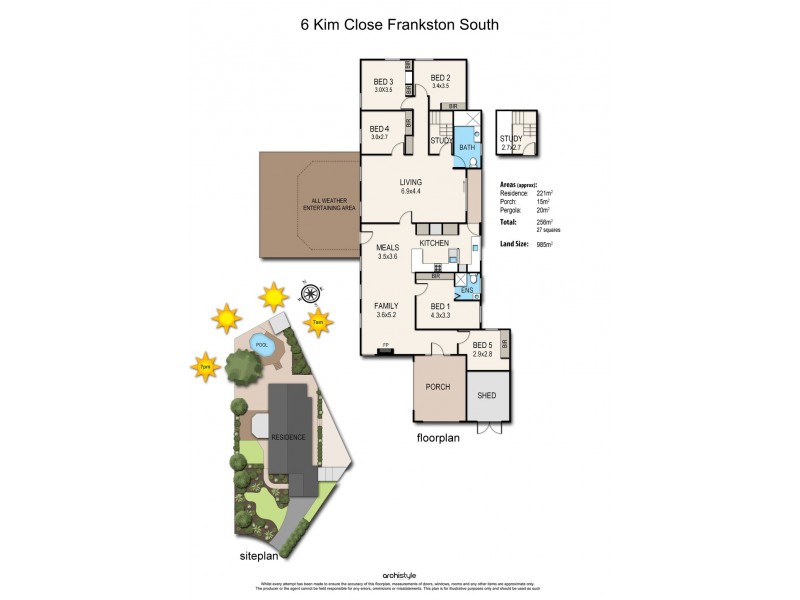 6 Kim Close, Frankston South VIC 3199 Floorplan