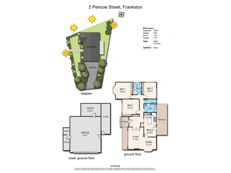 2 Pericoe Street, Frankston VIC 3199 Floorplan