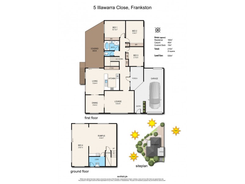 5 Illawarra Close, Frankston VIC 3199 Floorplan