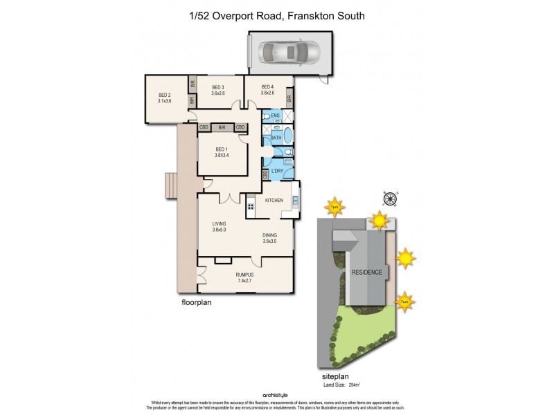 1/52 Overport Road, Frankston South VIC 3199 Floorplan