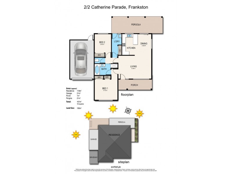 2/2 Catherine Parade, Frankston VIC 3199 Floorplan