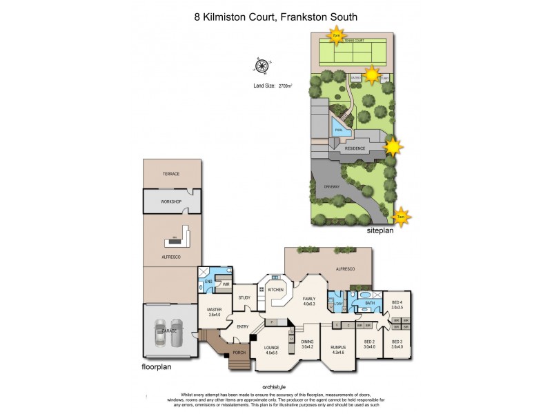 8 Kilmiston Court, Frankston South VIC 3199 Floorplan