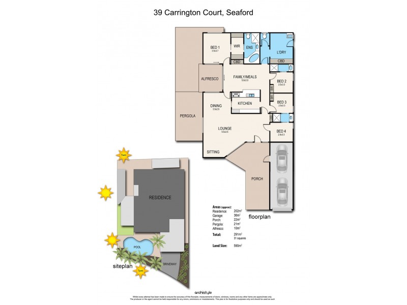 39 Carrington Court, Seaford VIC 3198 Floorplan