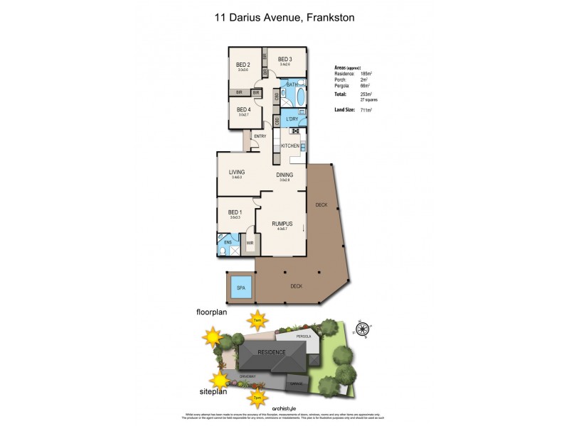 11 Darius Avenue, Frankston VIC 3199 Floorplan