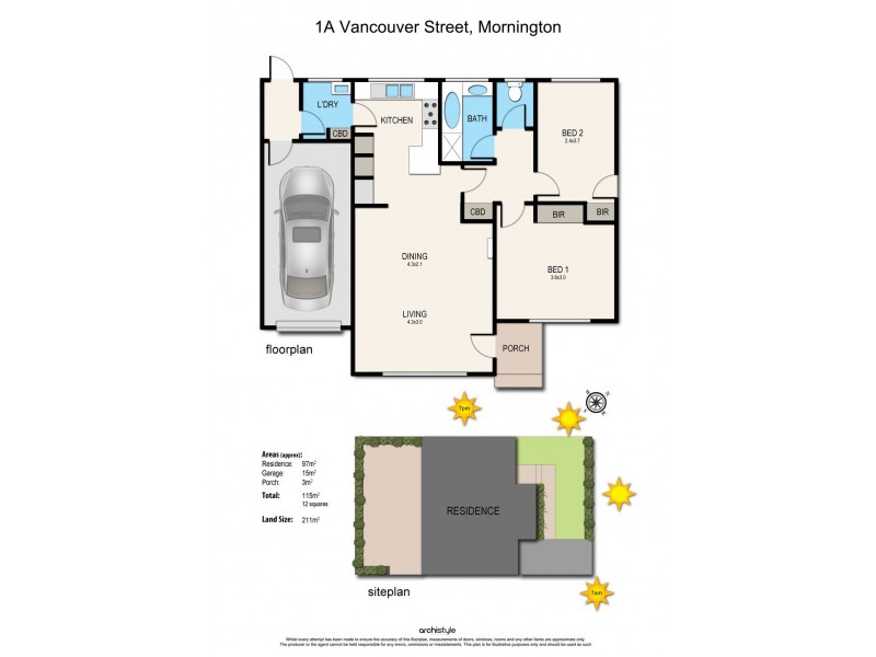 1A Vancouver Street, Mornington VIC 3931 Floorplan