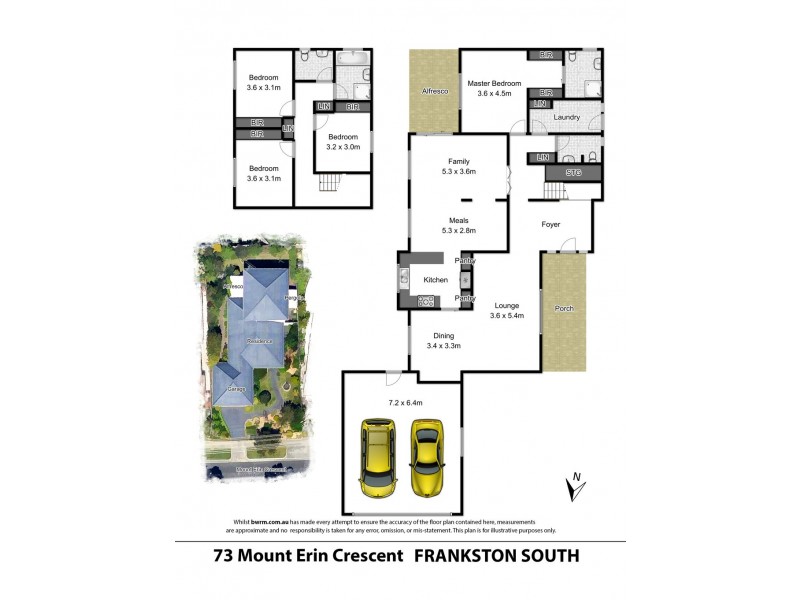 73 Mount Erin Crescent, Frankston South VIC 3199 Floorplan