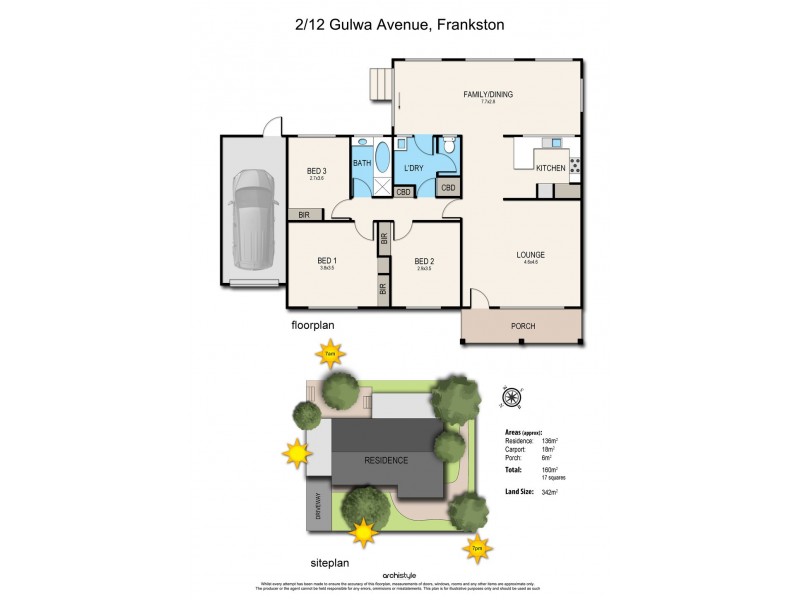 2/12 Gulwa Avenue, Frankston VIC 3199 Floorplan