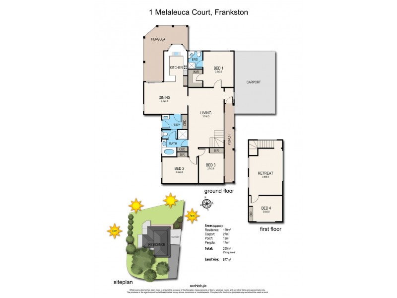 1 Melaleuca Court, Frankston VIC 3199 Floorplan