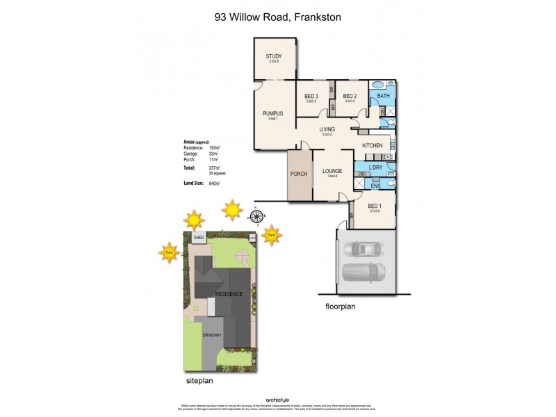 93 Willow Road, Frankston VIC 3199 Floorplan