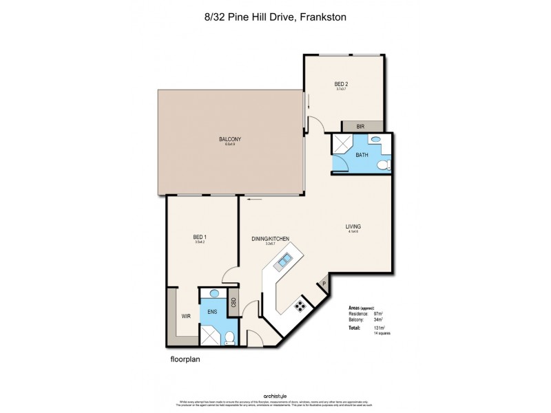 8/32-34 Pine Hill Drive, Frankston VIC 3199 Floorplan