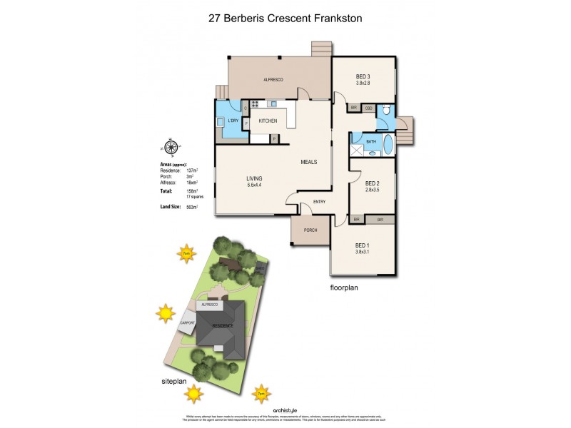 27 Berberis Crescent, Frankston VIC 3199 Floorplan
