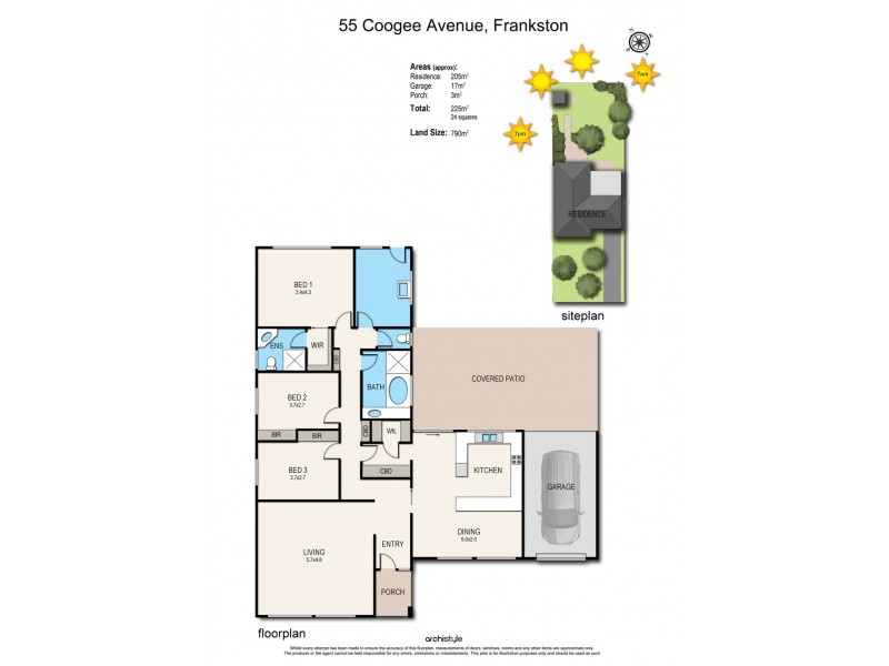 55 Coogee Avenue, Frankston VIC 3199 Floorplan