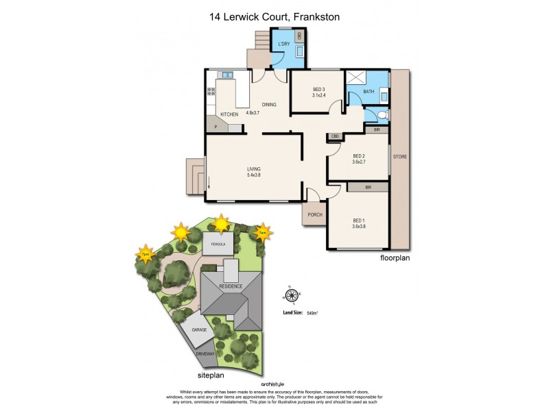 14 Lerwick Court, Frankston VIC 3199 Floorplan