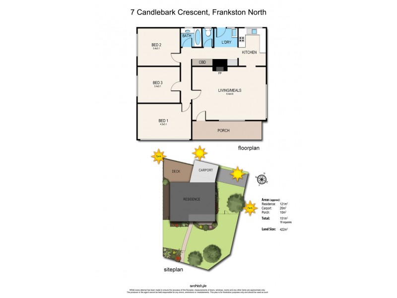 7 Candlebark Crescent, Frankston North VIC 3200 Floorplan