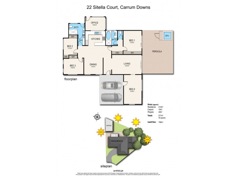 22 Sitella Court, Carrum Downs VIC 3201 Floorplan