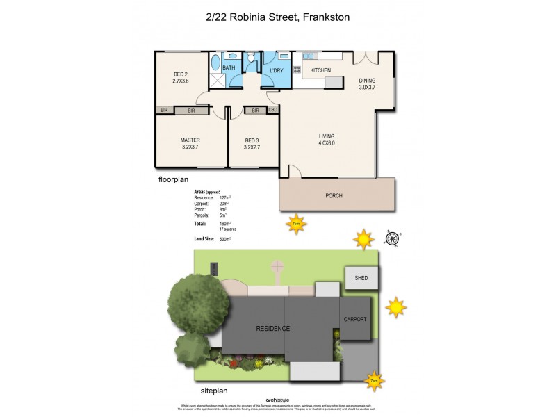 2/22 Robinia Street, Frankston VIC 3199 Floorplan