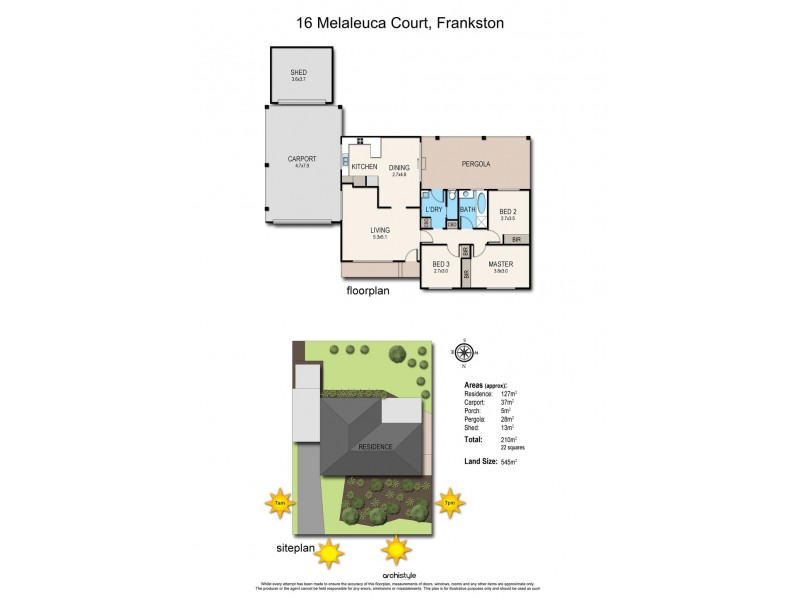 16 Melaleuca Court, Frankston VIC 3199 Floorplan