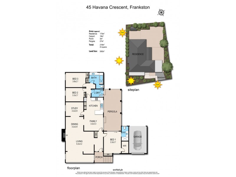 45 Havana Crescent, Frankston VIC 3199 Floorplan