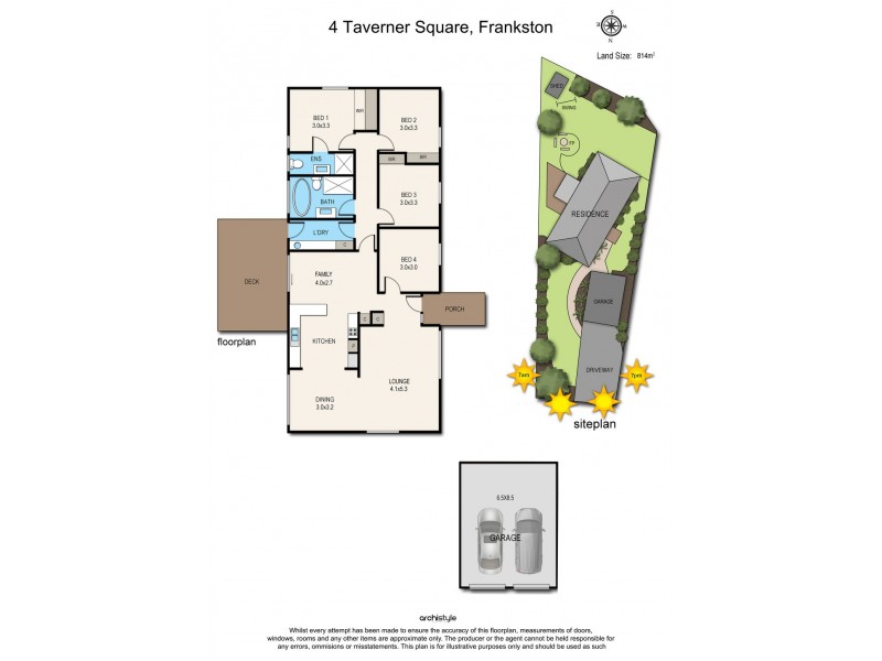 4 Taverner Square, Frankston VIC 3199 Floorplan