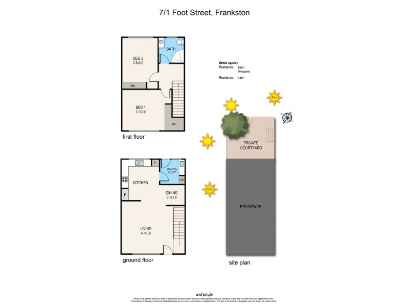 7/1 Foot Street, Frankston VIC 3199 Floorplan