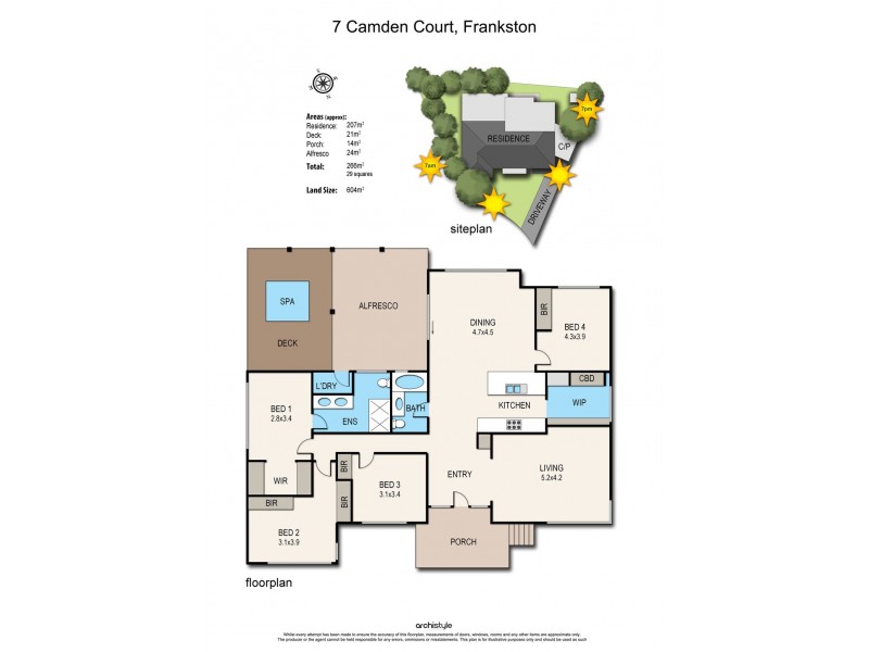 7 Camden Court, Frankston VIC 3199 Floorplan