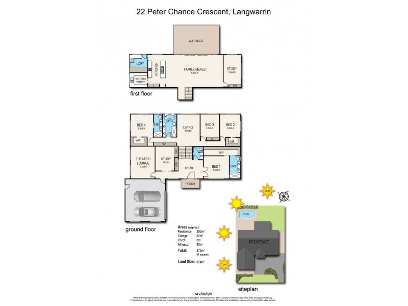 22 Peter Chance Crescent, Langwarrin VIC 3910 Floorplan