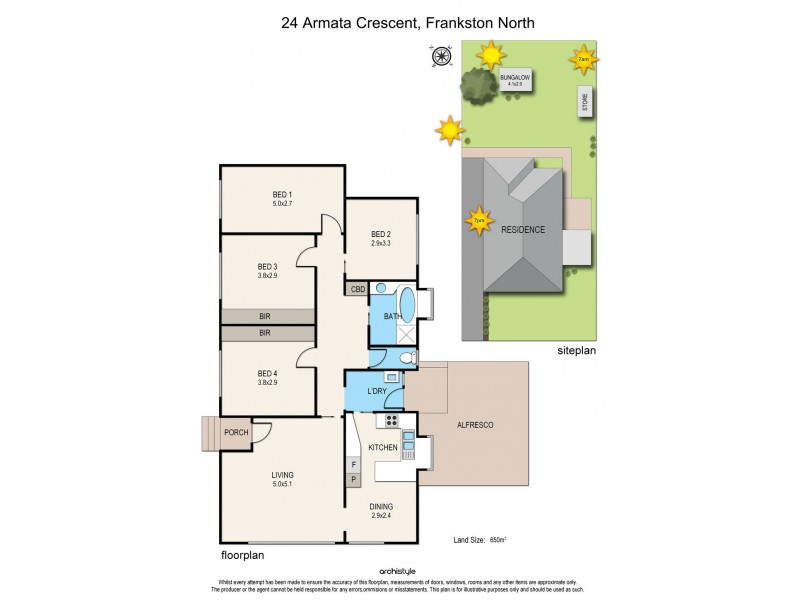 24 Armata Crescent, Frankston North VIC 3200 Floorplan