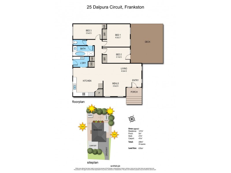25 Dalpura Circuit, Frankston VIC 3199 Floorplan