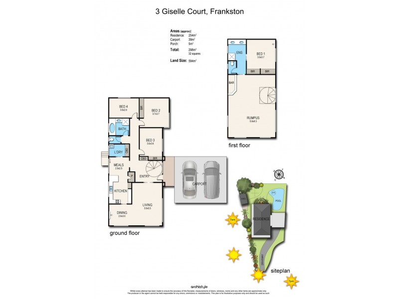3 Giselle Court, Frankston VIC 3199 Floorplan