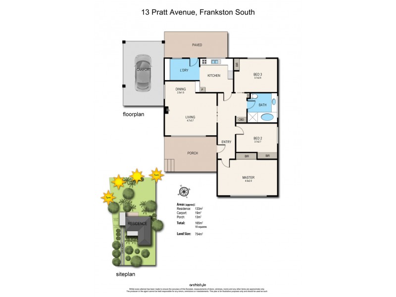 13 Pratt Avenue, Frankston South VIC 3199 Floorplan