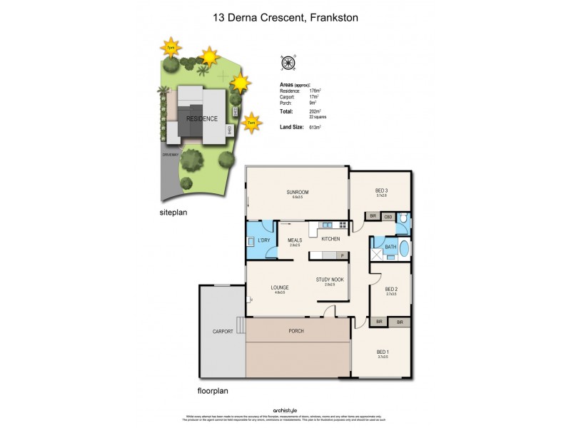13 Derna Crescent, Frankston VIC 3199 Floorplan