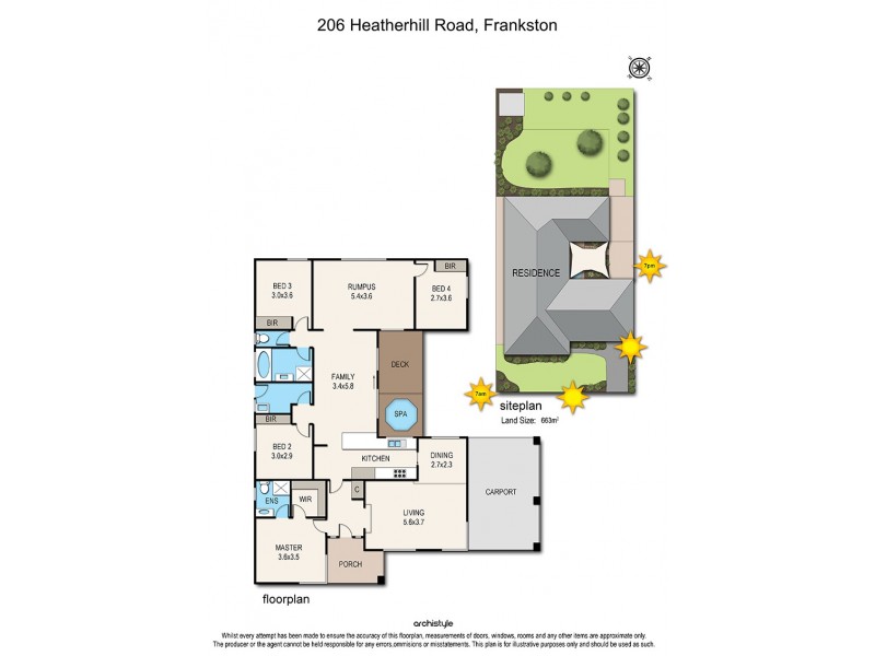 206 Heatherhill Road, Frankston VIC 3199 Floorplan