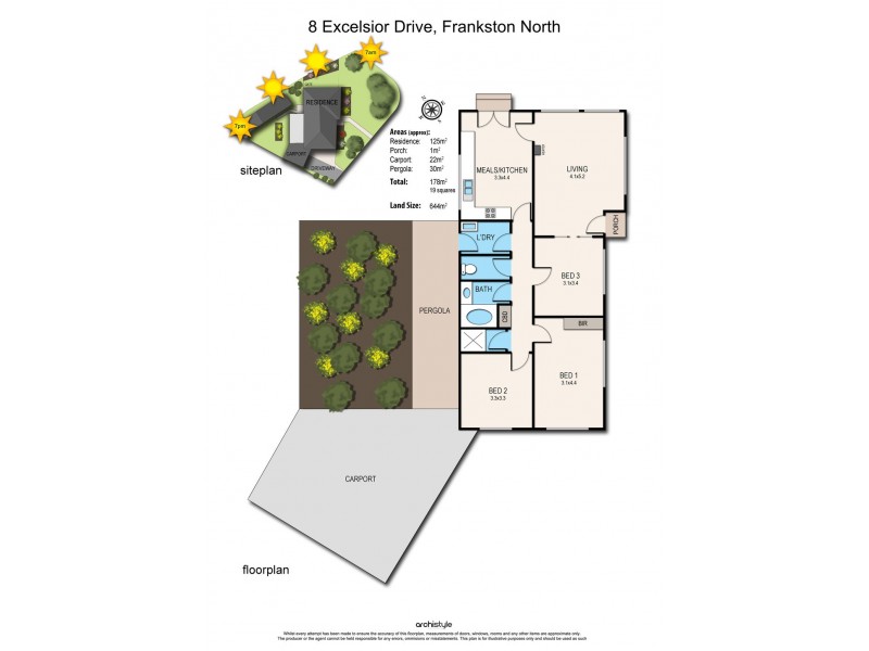 8 Excelsior Drive, Frankston North VIC 3200 Floorplan