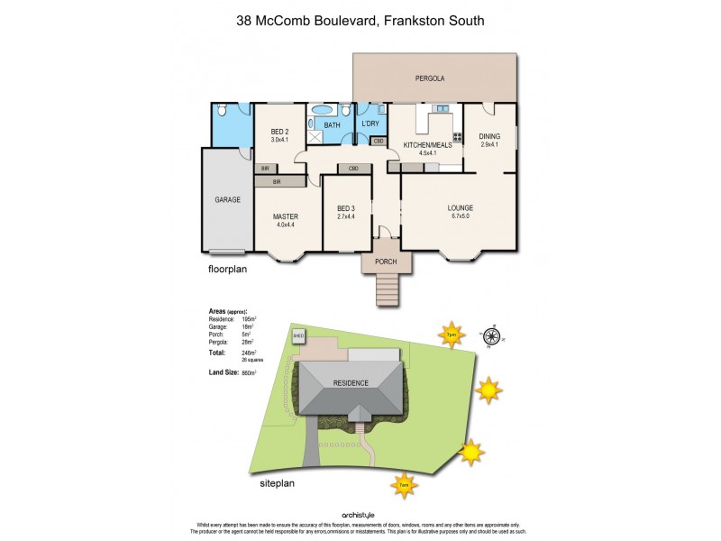38 McComb Boulevard, Frankston South VIC 3199 Floorplan