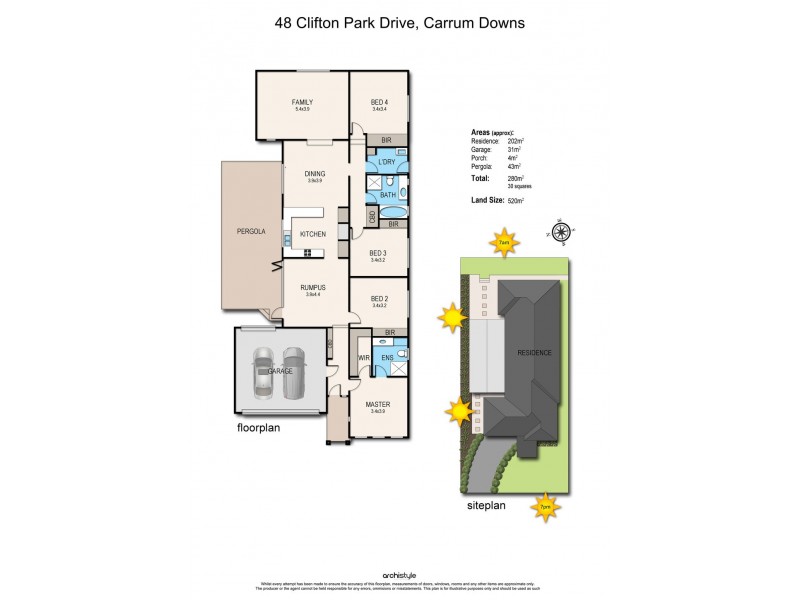 48 Clifton Park Drive, Carrum Downs VIC 3201 Floorplan
