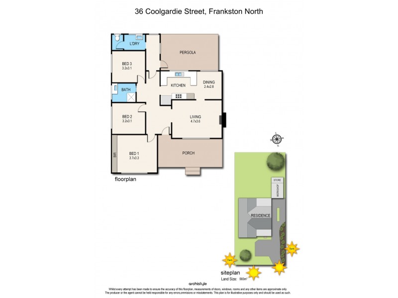 36 Coolgardie Street, Frankston North VIC 3200 Floorplan
