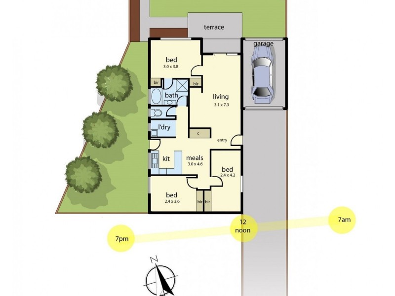 2/43 Heatherhill Road, Frankston VIC 3199 Floorplan