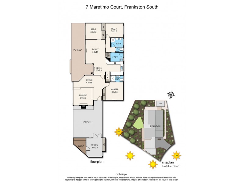 7 Maretimo Court, Frankston South VIC 3199 Floorplan