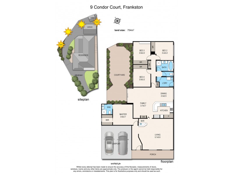 9 Condor Court, Frankston VIC 3199 Floorplan