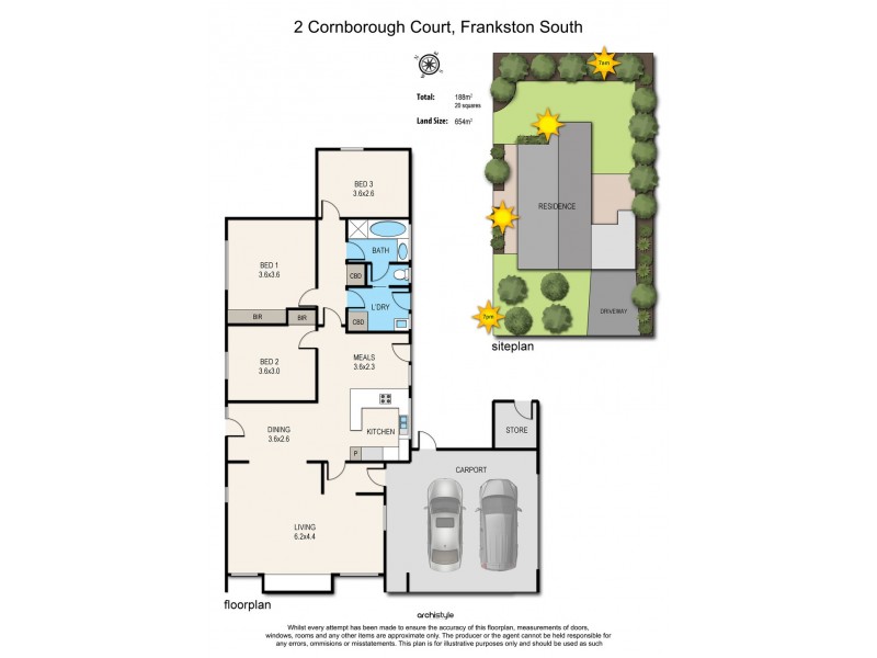 2 Cornborough Court, Frankston South VIC 3199 Floorplan