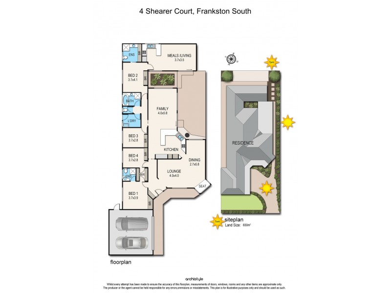 4 Shearer Court, Frankston South VIC 3199 Floorplan