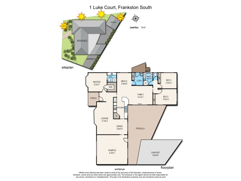 1 Luke Court, Frankston South VIC 3199 Floorplan