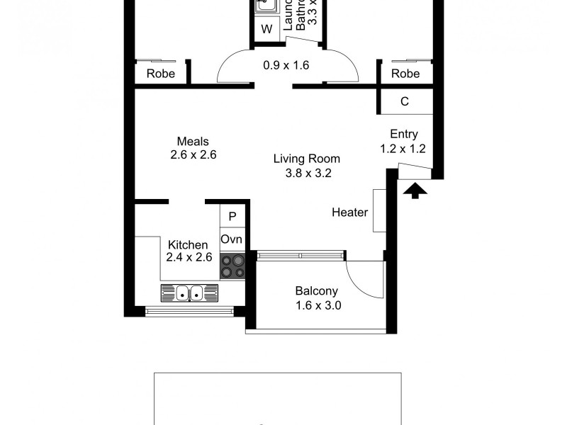 23/402 Nepean Highway, Frankston VIC 3199 Floorplan