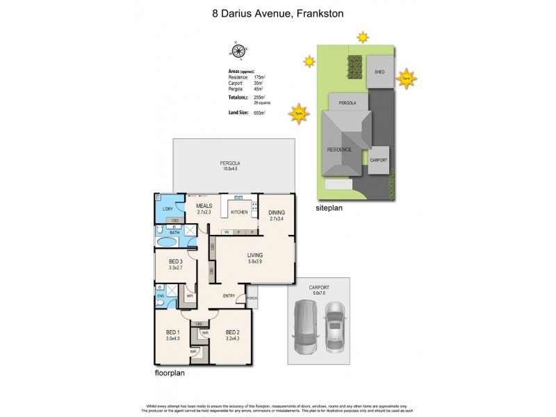 8 Darius Avenue, Frankston VIC 3199 Floorplan
