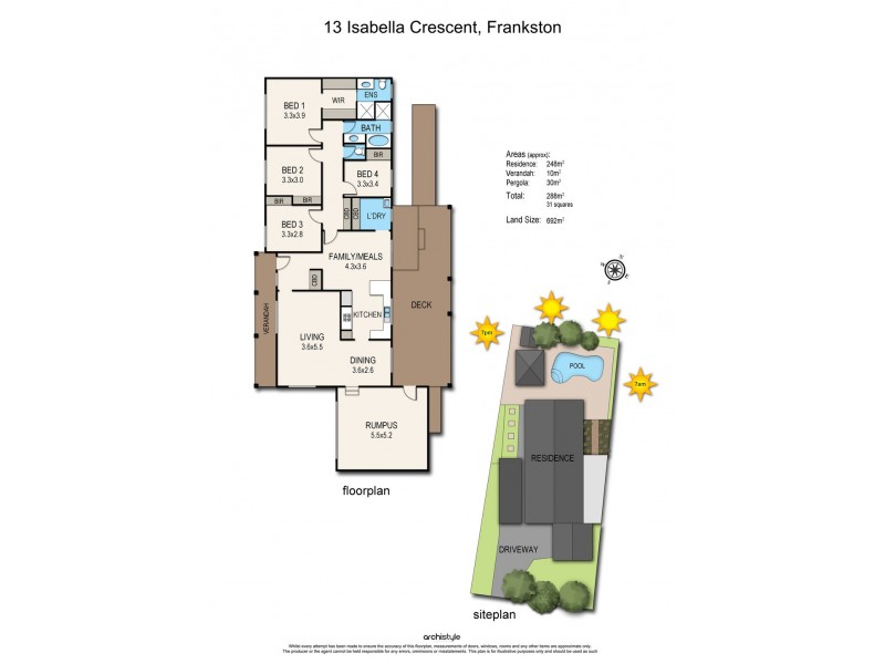 13 Isabella Crescent, Frankston VIC 3199 Floorplan