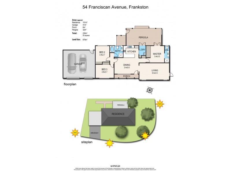 54 Franciscan Avenue, Frankston VIC 3199 Floorplan