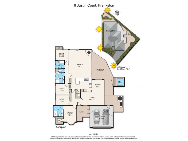 6 Justin Court, Frankston VIC 3199 Floorplan