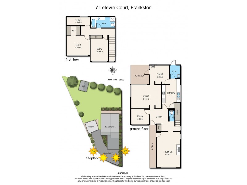 7 Lefevre Court, Frankston VIC 3199 Floorplan