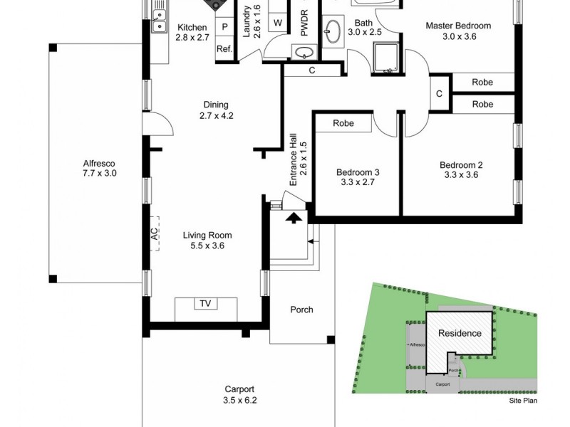 2 Landsdowne Court, Frankston VIC 3199 Floorplan